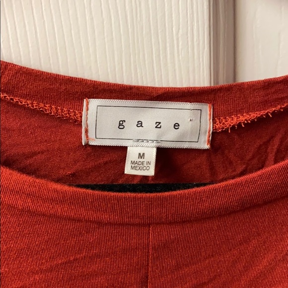 Rust colored tied top - Picture 4 of 6